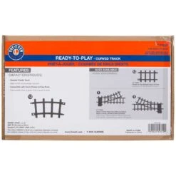 Extra Curved Tracks For Ready-to-Play Train Set By Lionel - 12-Piece Set