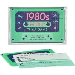 1980's Music Trivia Game In Retro Cassette Case