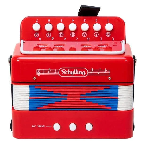 Kids Little Red Accordion 5 Kids Little Red Accordion - Image 3