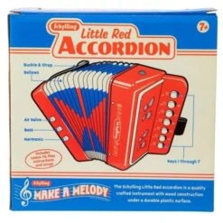 Kids Little Red Accordion 15 Kids Little Red Accordion -Spiderman Hanging Store Accordion Packaged Back View ACDN 60405.1647371608