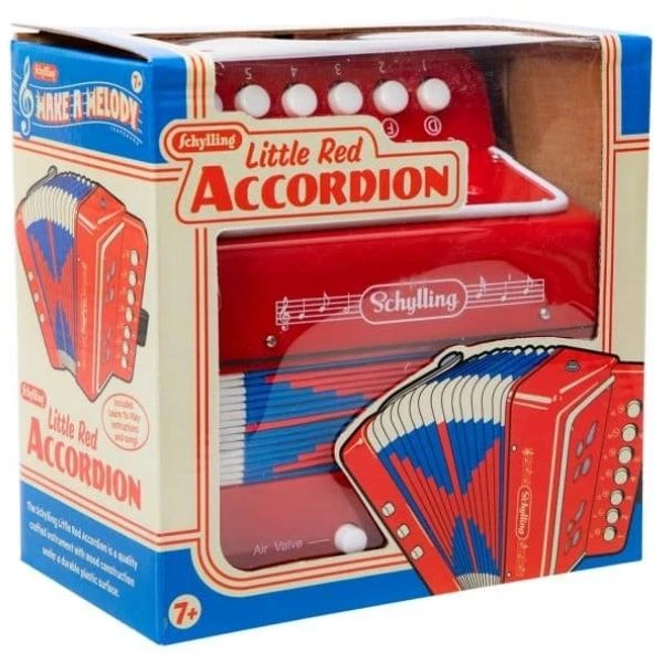 Kids Little Red Accordion 4 Kids Little Red Accordion - Image 2