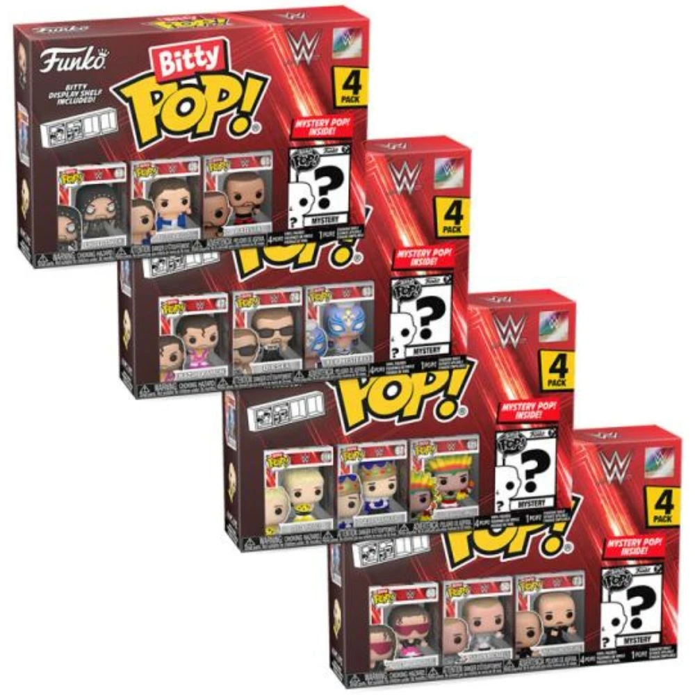Bitty Pop! : WWE 4-Figure Pack - Random Style 4 Bitty Pop! : WWE 4-Figure Pack - Random Style - Image 2