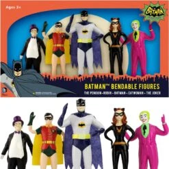 Batman Classic TV Series Bendable Figures 5-Pack