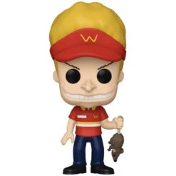 Pop! TV: Beavis & Butt-Head - Burger World Beavis -Spiderman Hanging Store Beavis Burger World Uniform OOP 66174.1730911624