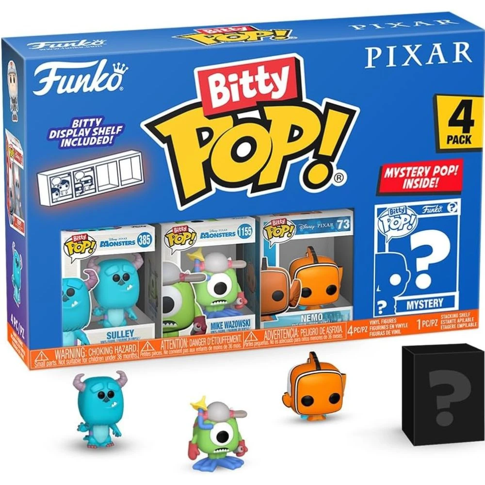 Bitty Pop!: Pixar 4-Figure Pack - Random Style 3 Bitty Pop!: Pixar 4-Figure Pack - Random Style