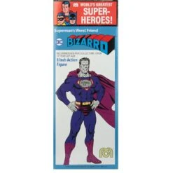 DC COMICS Bizarro Superman - World's Greatest Super-Heroes 50th Anniversary 8-Inch Action Figure By Mego -Spiderman Hanging Store Bizarro Superman Worlds Greatest Super Heroes Mego Figure pic 4 55391.1715187196