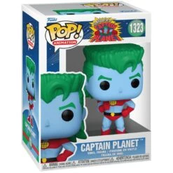 Pop! TV: Captain Planet Vinyl Figure By Funko -Spiderman Hanging Store Captain Planet pic 2 42558.1694476611
