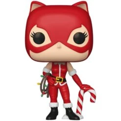 DC COMICS Pop! Heroes: Holiday Catwoman With Candy Cane -Spiderman Hanging Store Catwoman with Candy Cane OOP 83539.1730912018