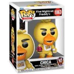 Pop! Gaming: Five Nights At Freddy's 10th Anniversary - Chica 6 Pop! Gaming: Five Nights At Freddy's 10th Anniversary - Chica -Spiderman Hanging Store Chica with Cupcake 10th Anniversary In Box 52886.1742824288