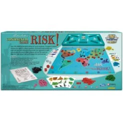 Classic Risk Board Game In Retro Box -Spiderman Hanging Store Classic Risk Box Back 86539.1600803738