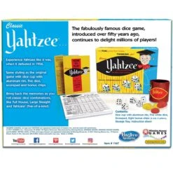 Classic Yahtzee Game In Retro Box 9 Classic Yahtzee Game In Retro Box -Spiderman Hanging Store Classic Yahtzee Box Back 38332.1600795130