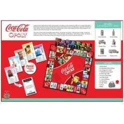 Coca-Cola-Opoly -Spiderman Hanging Store Coca Cola Opoly Board Game Packaged Back View 42076 15058.1645370594