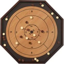 Crokinole 3-in-1 Deluxe Wooden Board Set - FOR PICK-UP ONLY -Spiderman Hanging Store Crokinole Deluxe 3 in 1 OOP 06963.1711113138