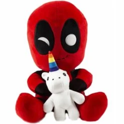 Marvel Deadpool With Unicorn 16-Inch HugMe Vibrating Plush By KidRobot