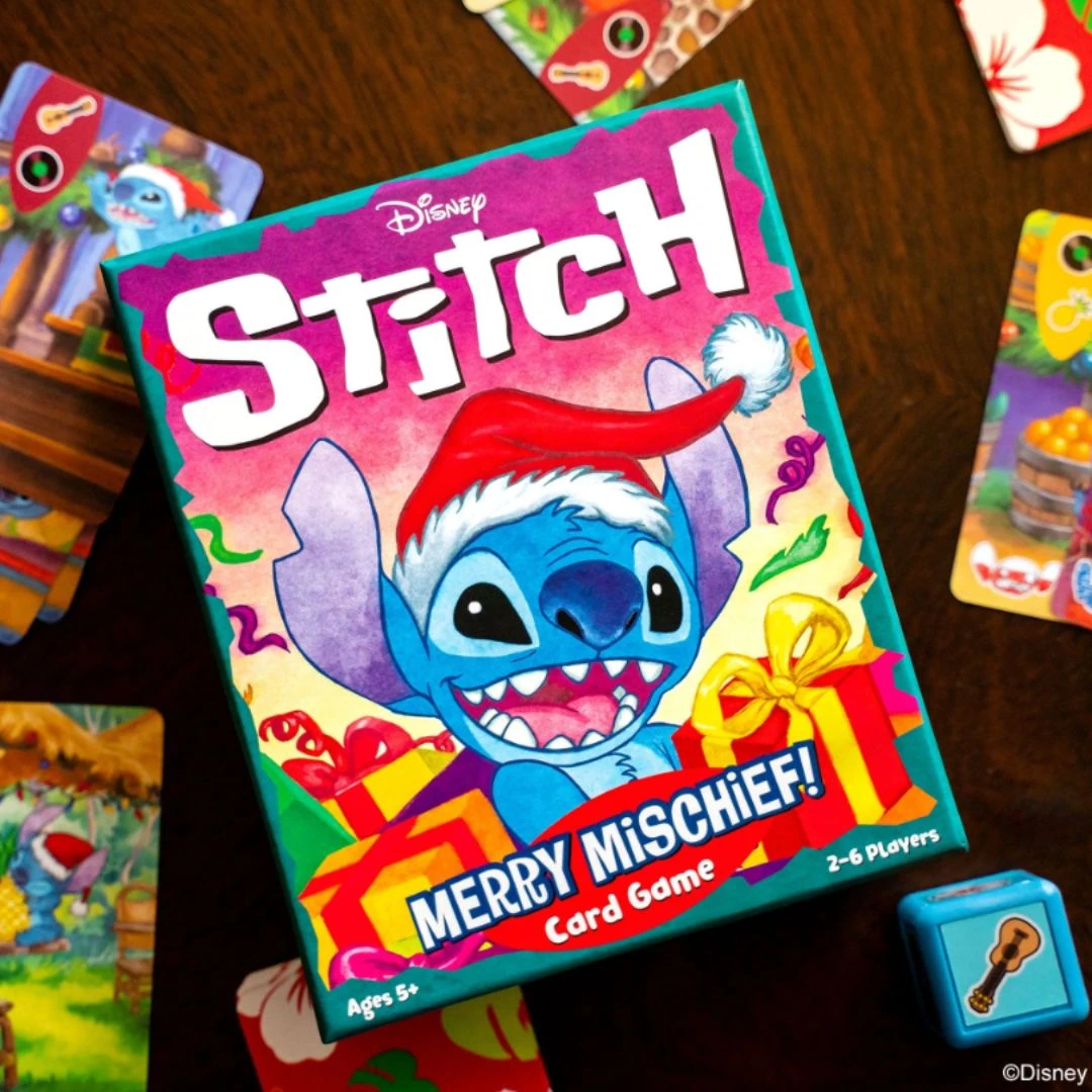 Disney Lilo & Stitch Merry Mischief Holiday Card Game - Image 3