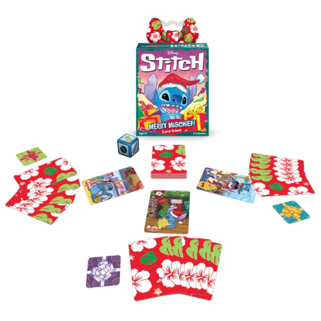 Disney Lilo & Stitch Merry Mischief Holiday Card Game - Image 2