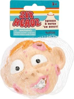 Zit Headz - Totally Gross Squeeze Toy -Spiderman Hanging Store EV TSM7676 Zit Headz bag 25791.1604338039