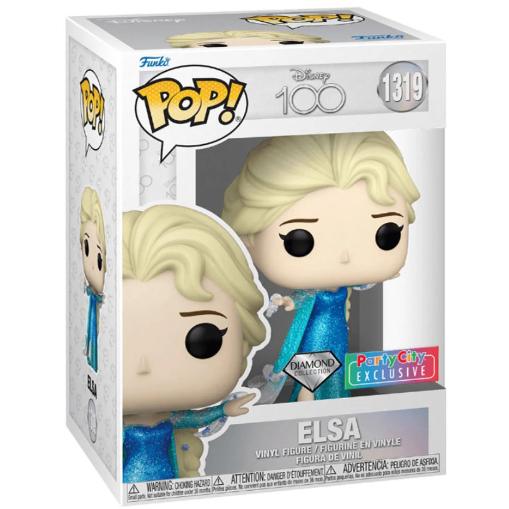 Pop! Disney: D100 Frozen - Elsa (Diamond Glitter Exclusive) 5 Pop! Disney: D100 Frozen - Elsa (Diamond Glitter Exclusive) - Image 3