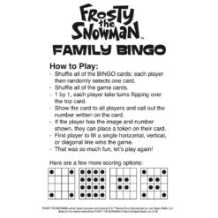 Frosty The Snowman Family Bingo -Spiderman Hanging Store Frosty The Snowman Family Bingo Game Rules 96303 06187.1573680737