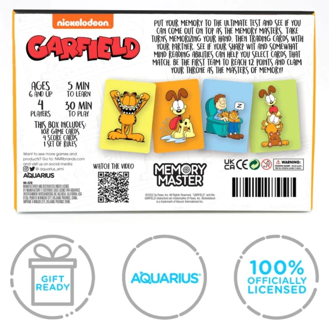 Garfield Memory Master Card Game - Image 4