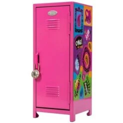 Girl Talk Locker With Magnets And Padlock 11 Girl Talk Locker With Magnets And Padlock -Spiderman Hanging Store Girl Talk Locker With Magnets Side Front View MLM 54346.1647362687