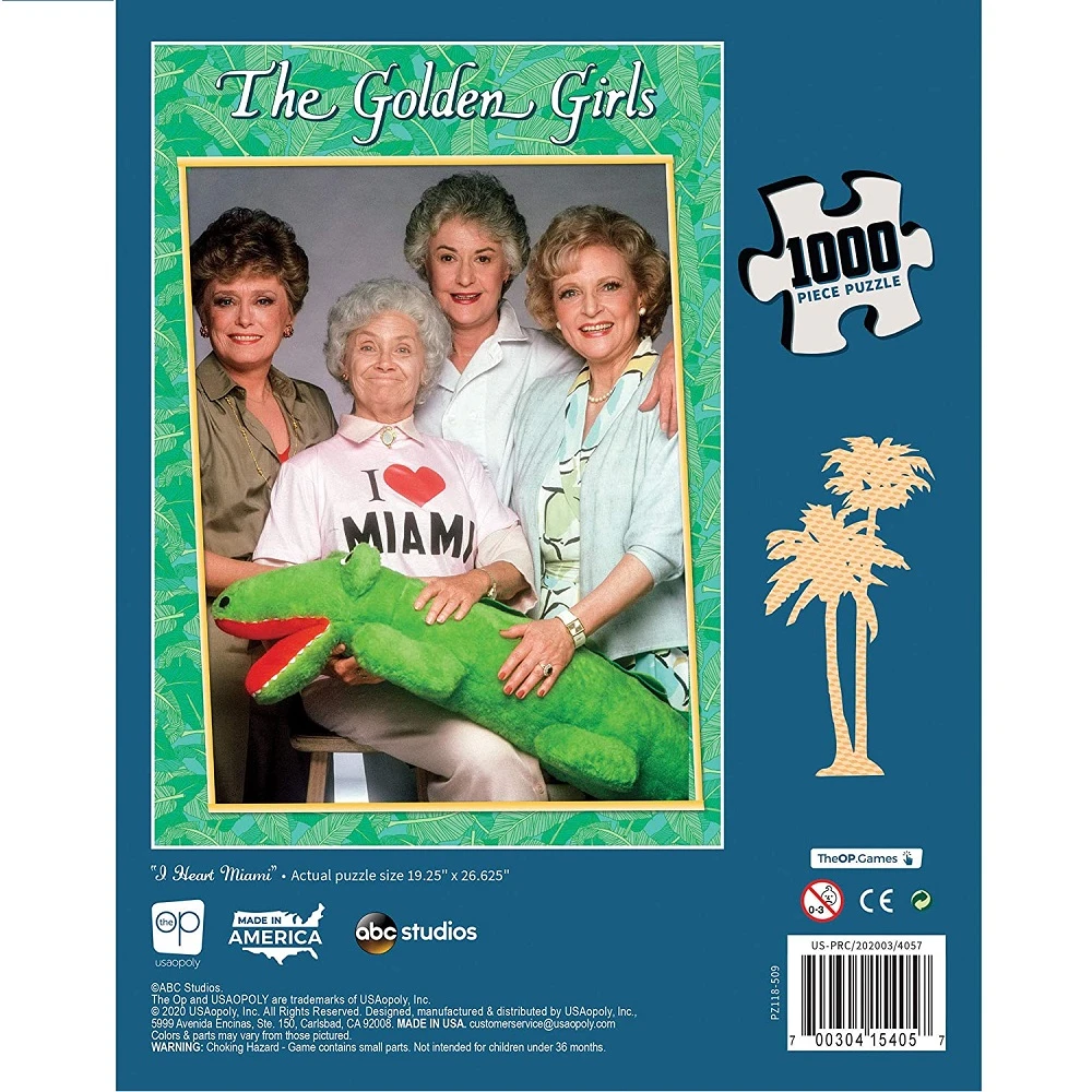 The Golden Girls Miami Puzzle 1000 Pieces By USAOPOLY 6 The Golden Girls Miami Puzzle 1000 Pieces By USAOPOLY - Image 4