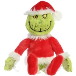 Grinch 12" Stuck On You Plush Window Clinger With Suction Cups By Aurora -Spiderman Hanging Store Grinch Stuck with cups AW15259 pic 3 80964.1719935680