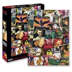 Hammer Horror Movie Posters Collage Puzzle By Aquarius