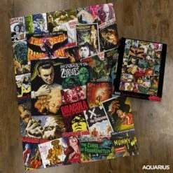 Hammer Horror Movie Posters Collage Puzzle By Aquarius -Spiderman Hanging Store Hammer Horror Posters Puzzle Lifestyle 00207.1622508696