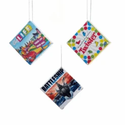 Hasbro Board Game Ornament Set Of 3