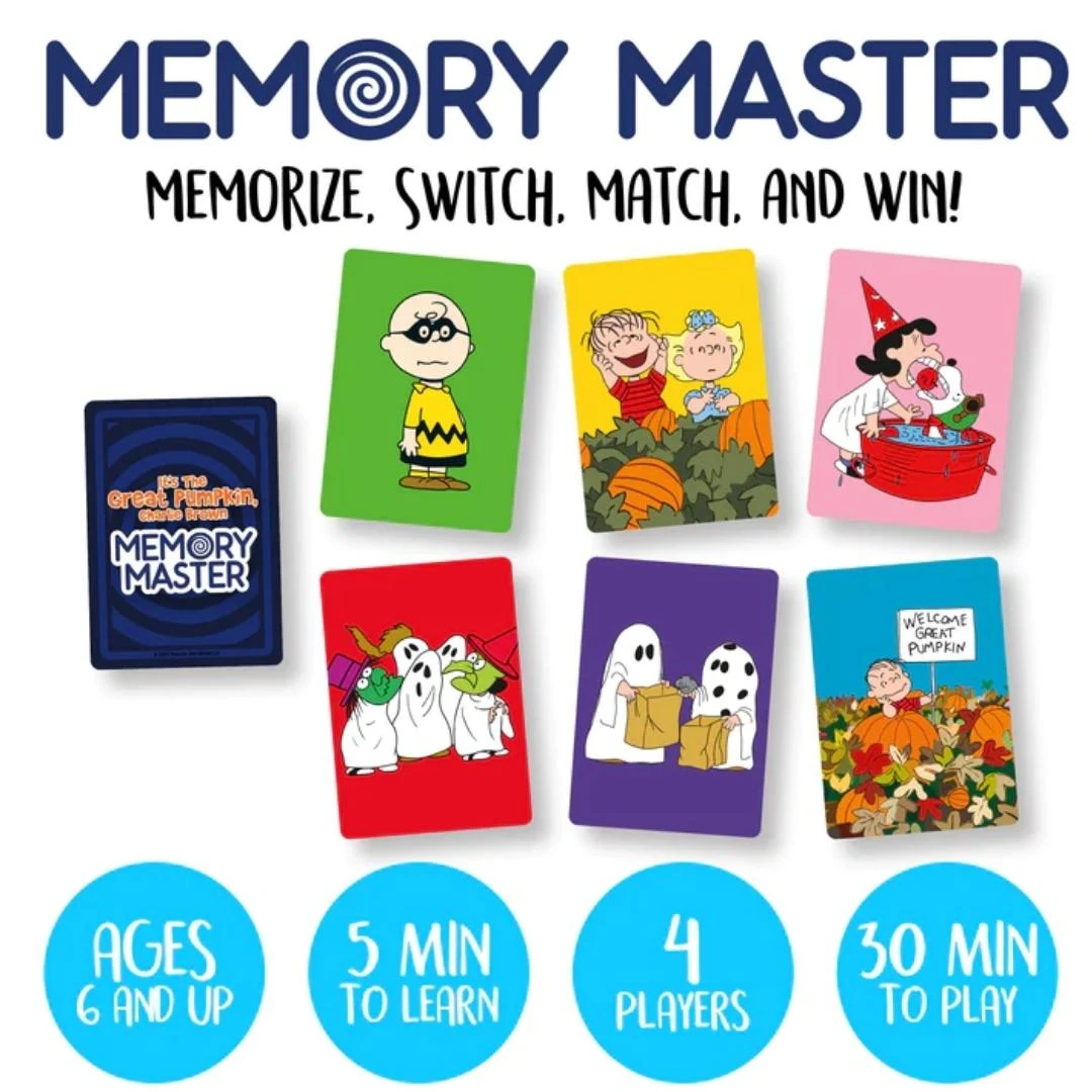 Peanuts It's The Great Pumpkin, Charlie Brown Memory Master Card Game - Image 3
