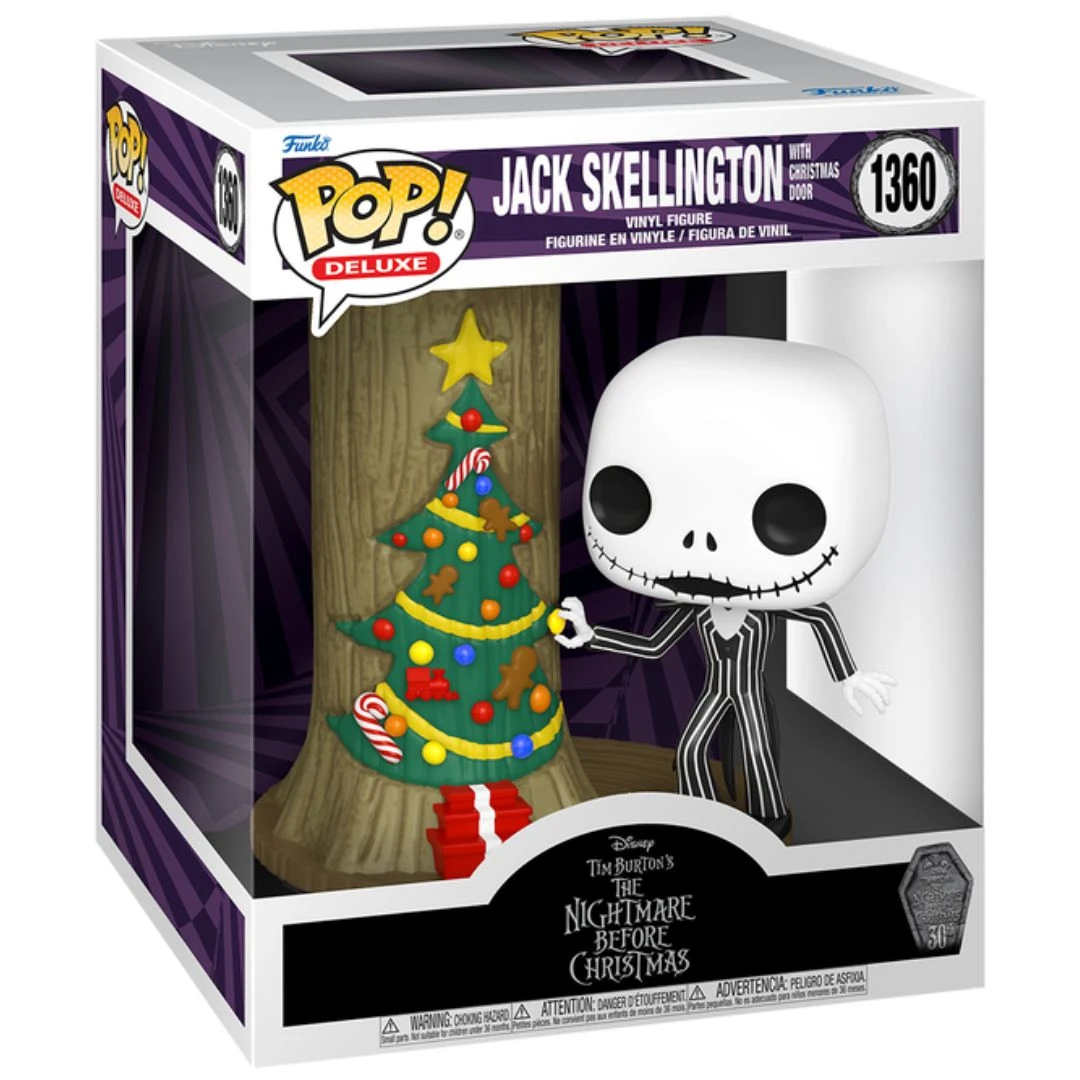 Pop! Deluxe: Nightmare Before Christmas Jack Skellington With Christmas Door 5 Pop! Deluxe: Nightmare Before Christmas Jack Skellington With Christmas Door - Image 3