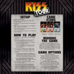KISS World Tour Board Game -Spiderman Hanging Store Kiss Tour Board Game Instructions 98501 00118.1658418831