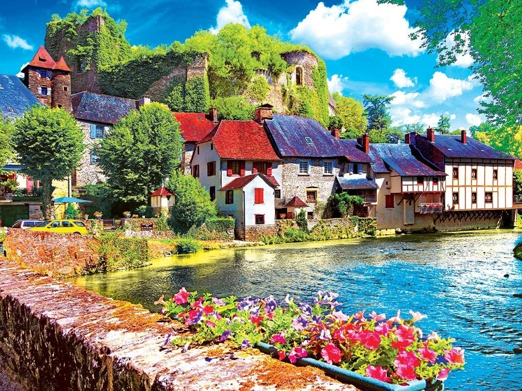Auvezere River France Kodak Premium 550 Piece Puzzle 4 Auvezere River France Kodak Premium 550 Piece Puzzle - Image 2