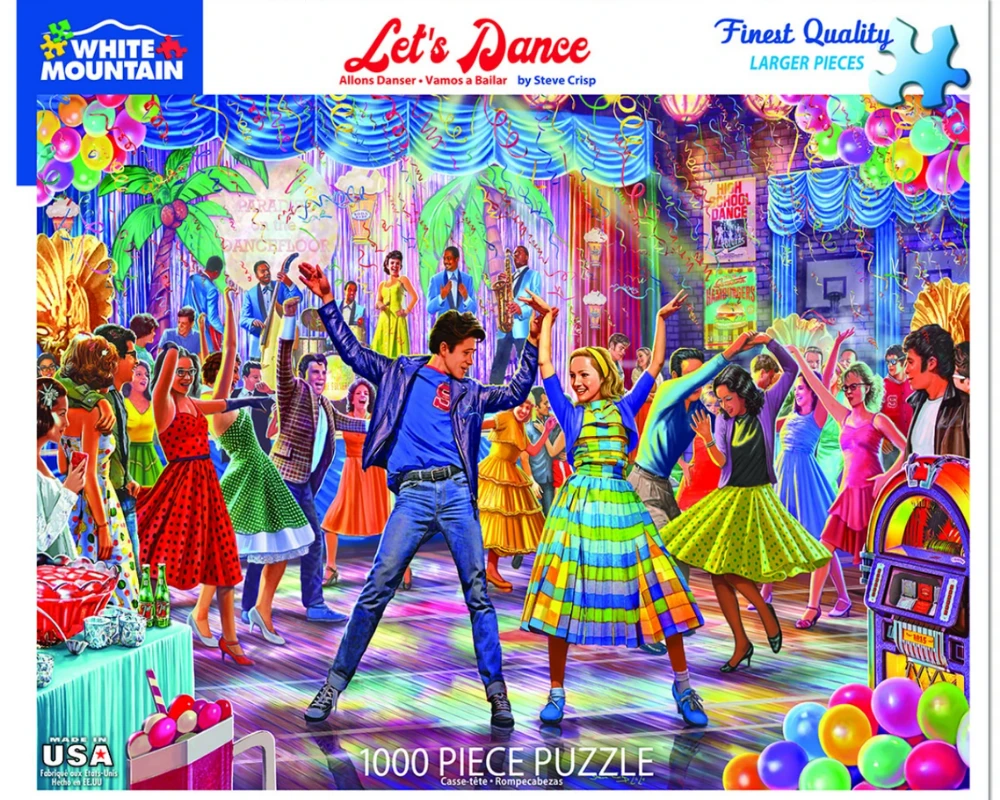 Let's Dance 1000pc Jigsaw Puzzle By White Mountain 5 Let's Dance 1000pc Jigsaw Puzzle By White Mountain - Image 3