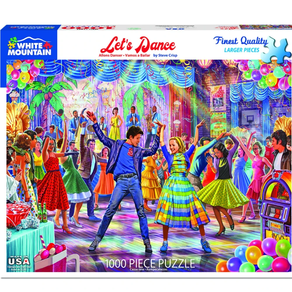 Let's Dance 1000pc Jigsaw Puzzle By White Mountain 3 Let's Dance 1000pc Jigsaw Puzzle By White Mountain
