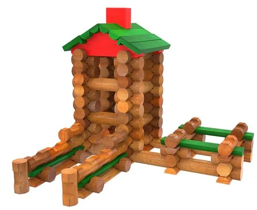 Lincoln Logs 107pc Classic Building Tin 4 Lincoln Logs 107pc Classic Building Tin - Image 2