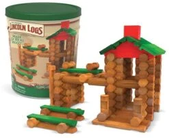 Lincoln Logs 107pc Classic Building Tin