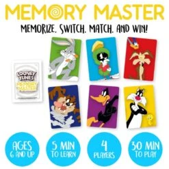 Looney Tunes Memory Master Card Game -Spiderman Hanging Store Looney Tunes Memory Master Card Game Contents View 96234 82599.1658256876
