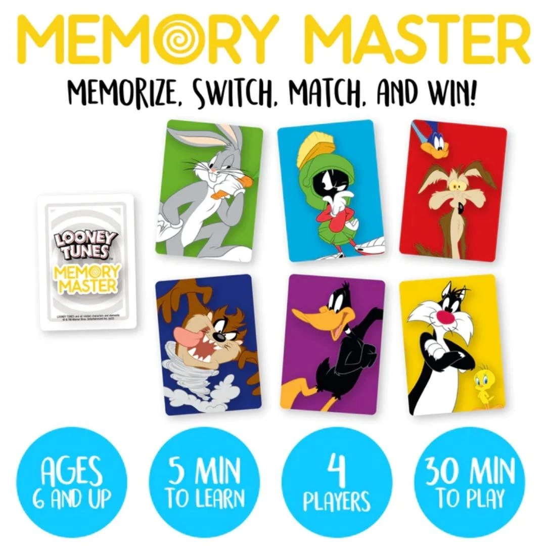Looney Tunes Memory Master Card Game - Image 3