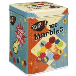 Marbles In Tin Box