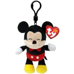 Disney Mickey Mouse 4.5-Inch Sparkle Plush Clip-On By Ty