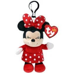 Disney Minnie Mouse 4.5-Inch Sparkle Plush Clip-On By Ty