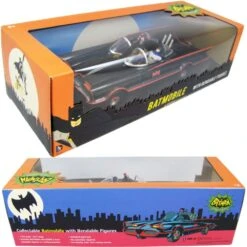 Batman Diecast 1966 Batmobile With Bendable Figures 1:24 Scale 7 Batman Diecast 1966 Batmobile With Bendable Figures 1:24 Scale -Spiderman Hanging Store NJ Croce 1966 Batmobile in Box 69670.1709053983
