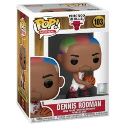 Pop! Sports: NBA - Chicago Bulls Dennis Rodman -Spiderman Hanging Store POP Dennis Rodman white jersey 55216 pic 1 94961.1666188651