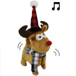 Plush Singing And Walking Reindeer