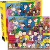 Snoopy With Peanuts Cast 500 Piece Puzzle -Spiderman Hanging Store Peanuts Comics 500 piece Puzzle Box 13342.1622505343