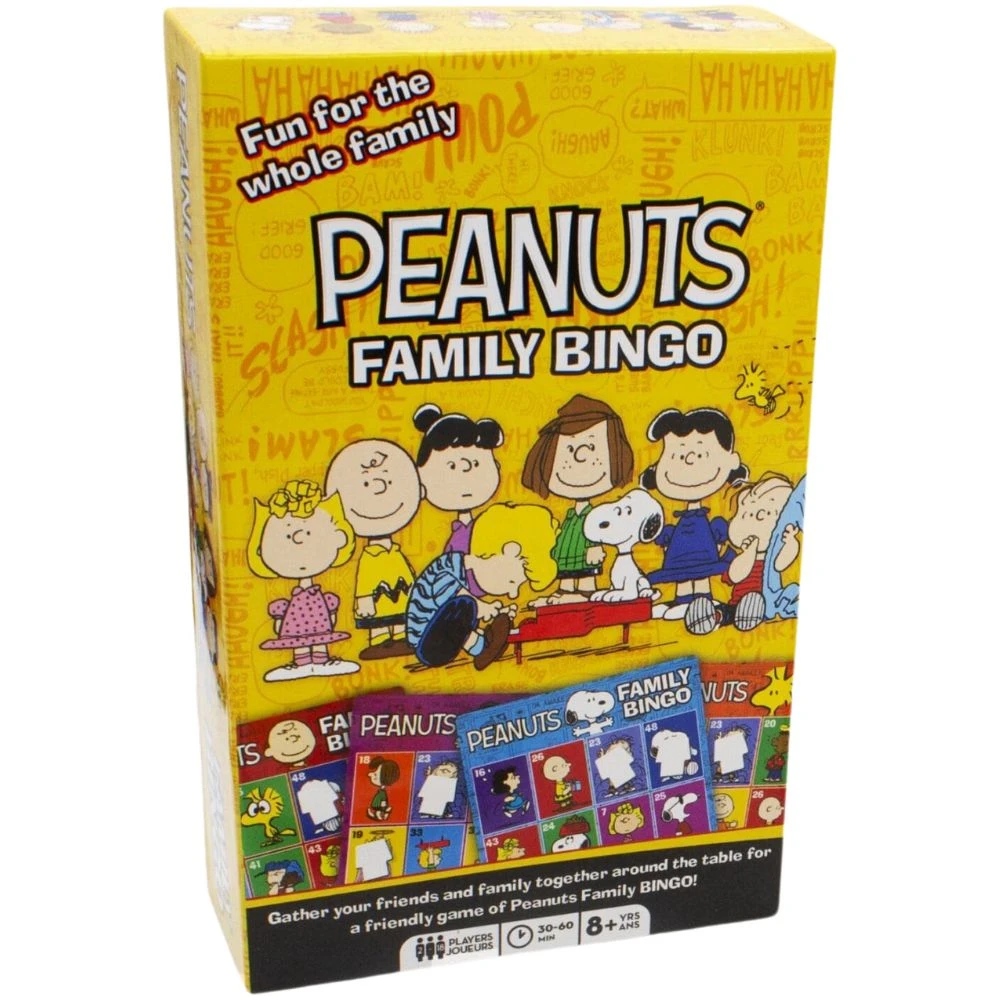 Peanuts Family Bingo Game 3 Peanuts Family Bingo Game