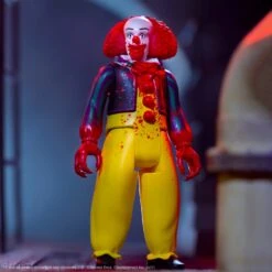 IT The Movie ReAction Figure: Blood Splatter Pennywise -Spiderman Hanging Store Pennywise Blood It Movie Action Figure Lifestyle 29555.1707362594