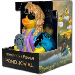 CelebriDucks: Pond Jovial - Tribute To Bon Jovi Rubber Duck -Spiderman Hanging Store Pond Jovial In Box 2 60430.1745515025